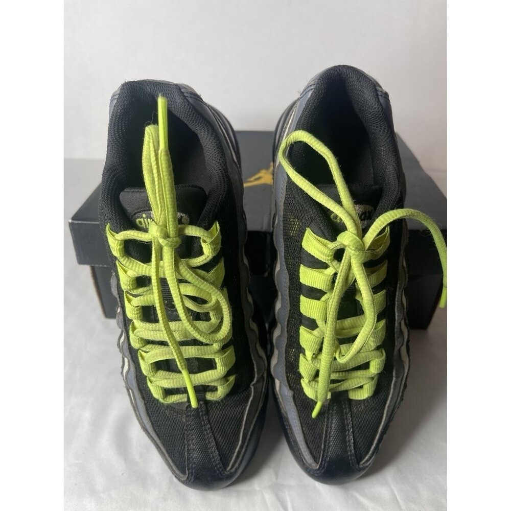 Nike Boys 905348-022 Black Volt Dark Grey Air Max 95 Low Top Size 6.5 Y Sneakers - Picture 3 of 5